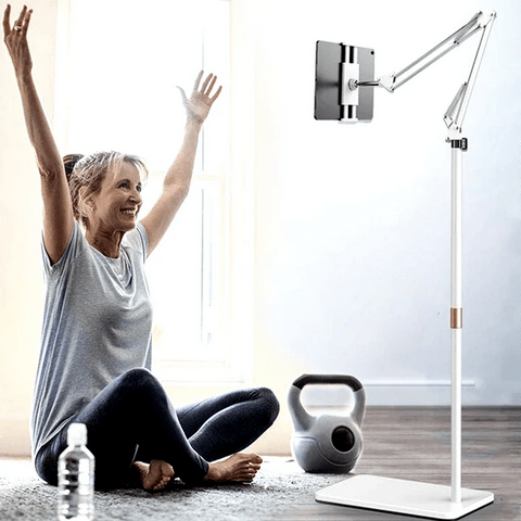 The Premium Hands-Free Adjustable Ipad/Tablet Floor Stand