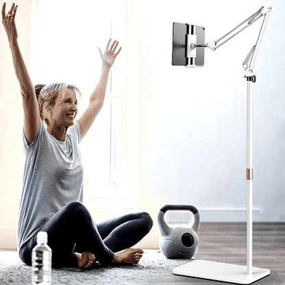 The Premium Hands-Free Adjustable Ipad/Tablet Floor Stand