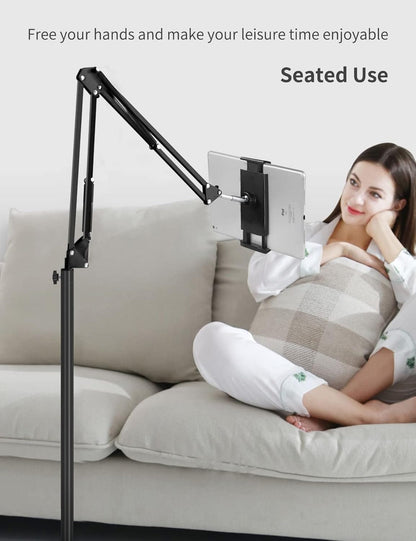The Premium Hands-Free Adjustable Ipad/Tablet Floor Stand